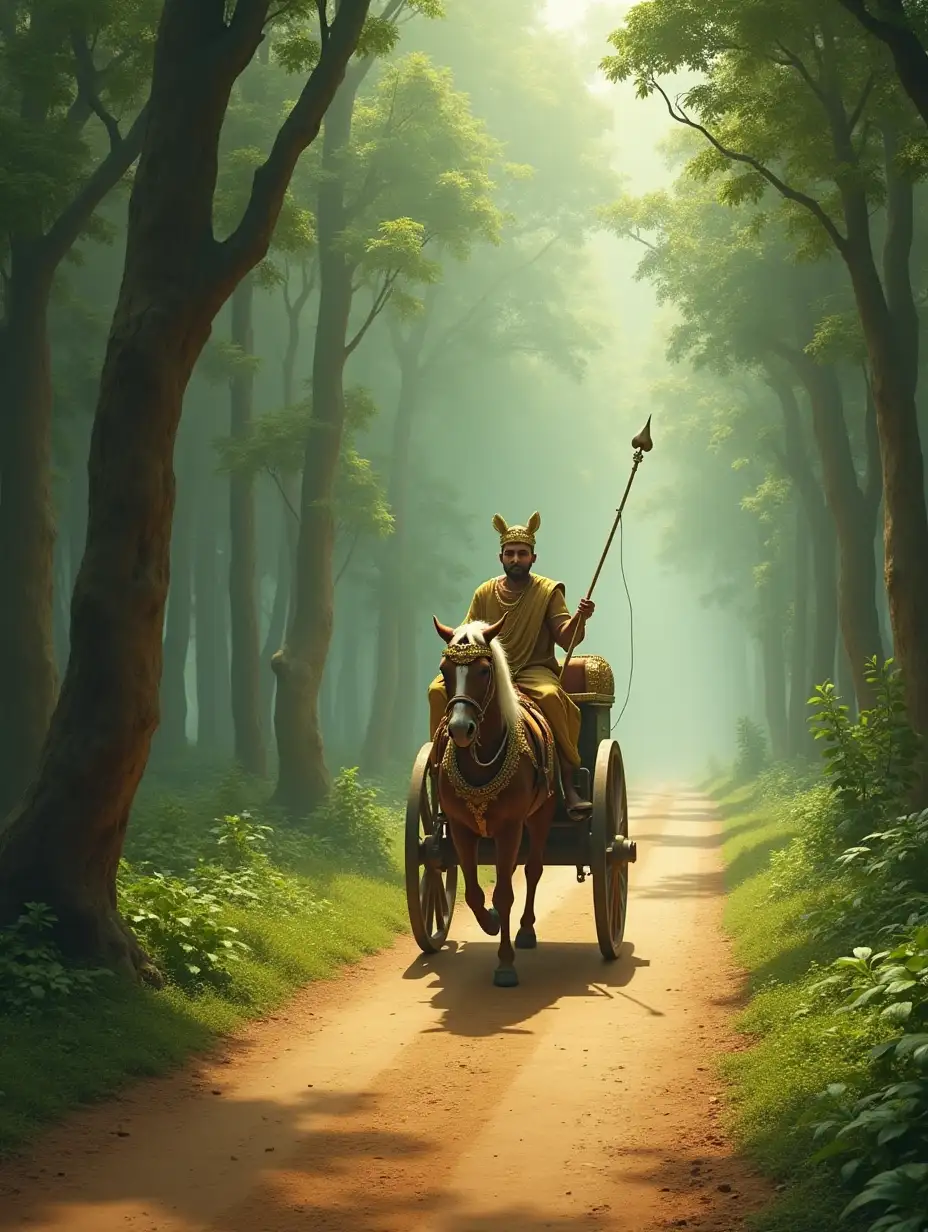 Royal-Architect-Riding-Chariot-on-Lush-Green-Road-in-Ancient-India