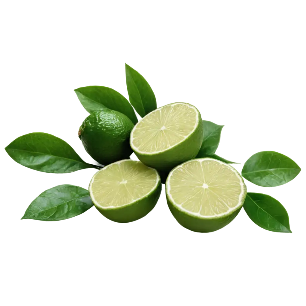 HighQuality-PNG-Image-of-Fresh-Green-Lime-Leaves-for-Versatile-Use