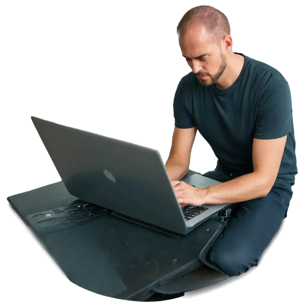HighPNG-Image-Usage-ScenariosQuality-PNG-Image-of-a-Man-Fixing-a-Laptop-CPU-with-AI-Assistance