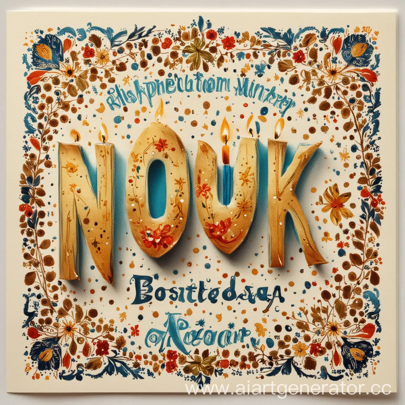 Russian-Birthday-Card-Named-Nok