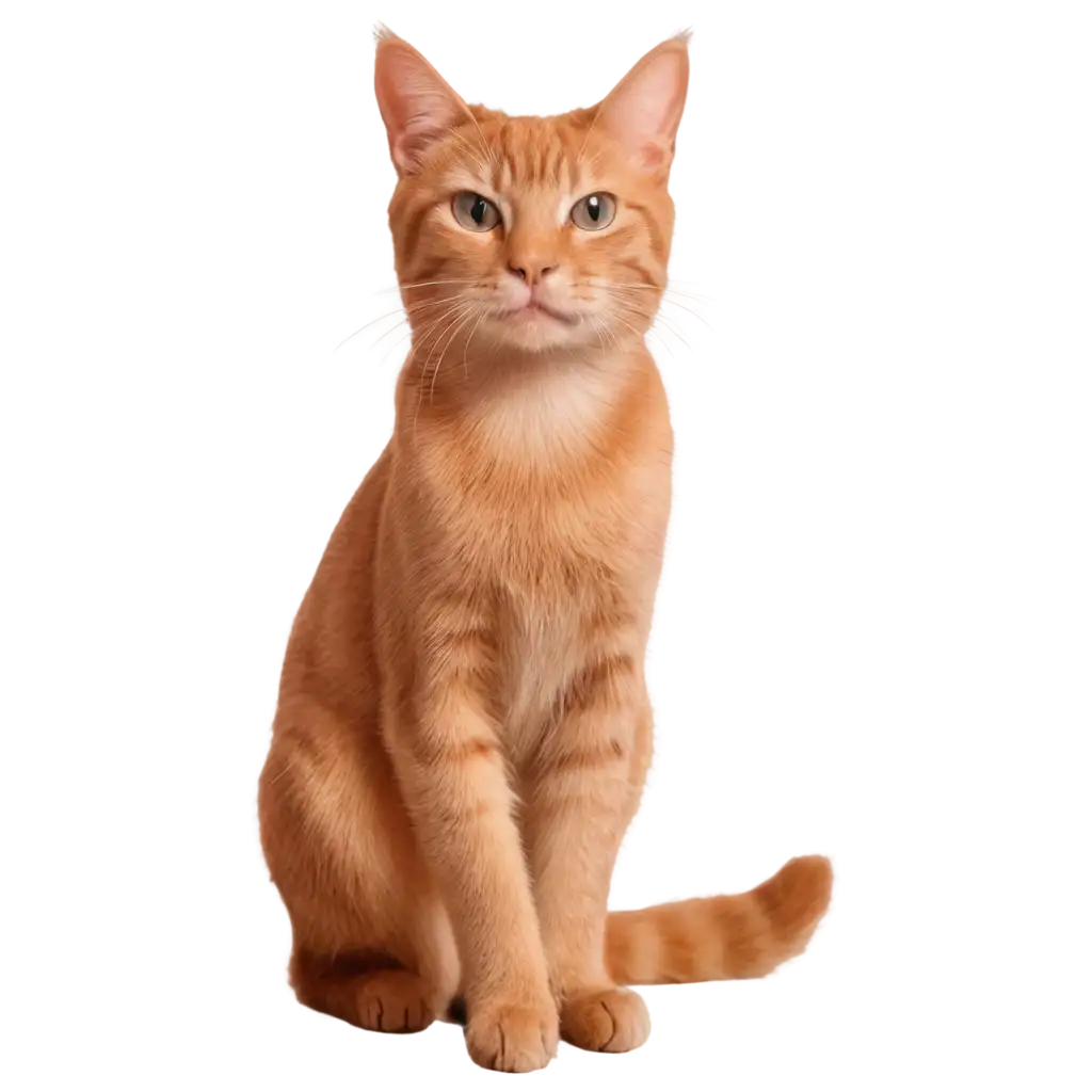 Red-Cat-Sitting-on-the-Floor-PNG-Image-High-Quality-and-Versatile-for-Creative-Projects