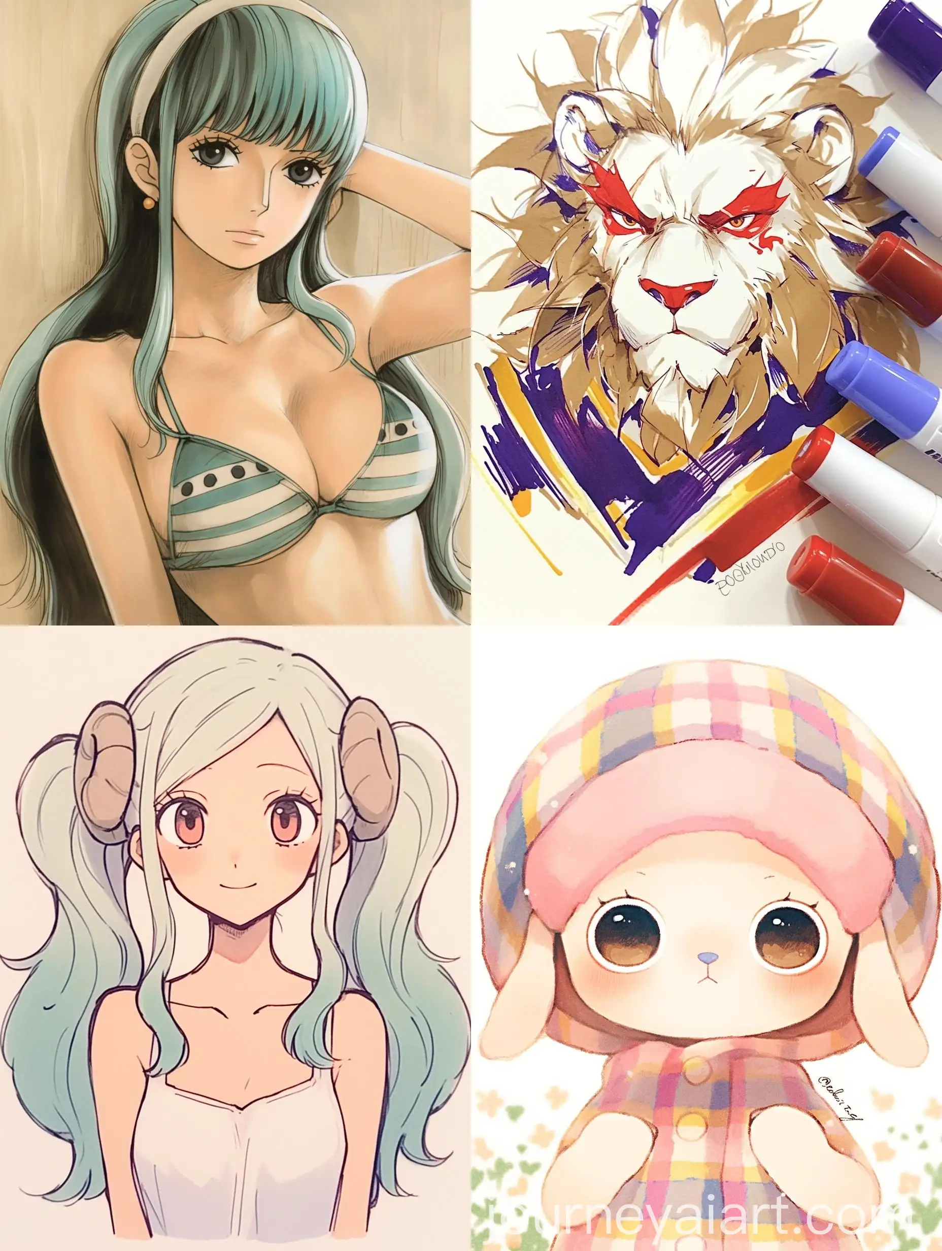 Anime-Character-Drawing-with-Copic-Markers