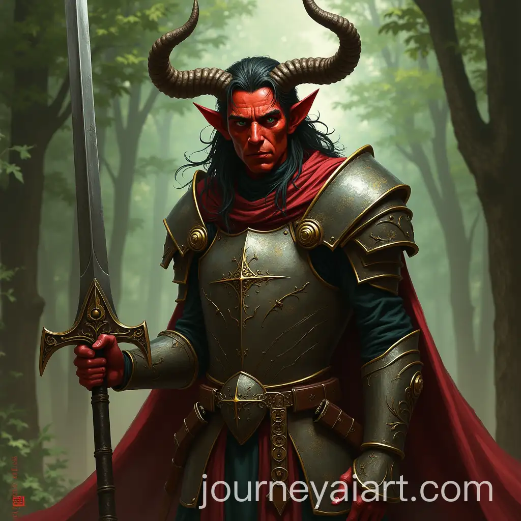 Male-Tiefling-Paladin-with-Radiant-Longsword