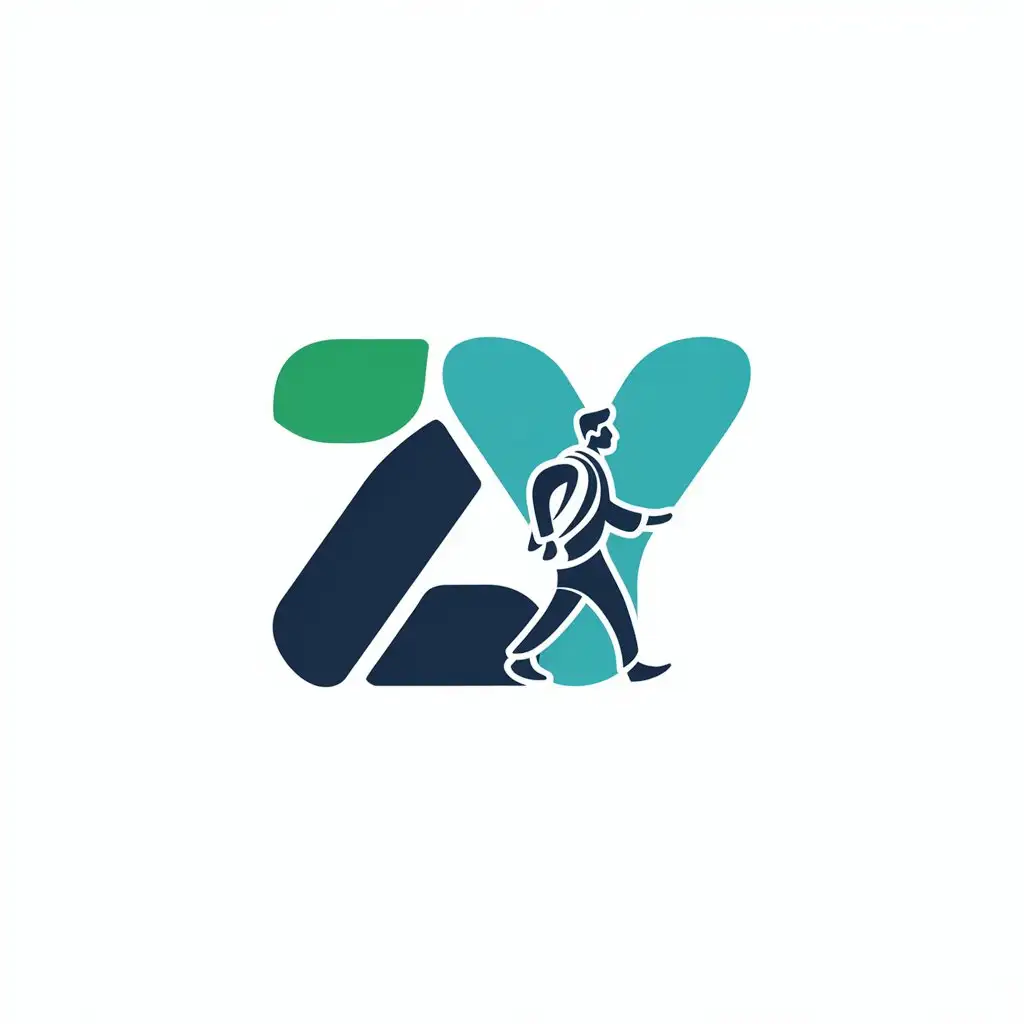 LOGO-Design-For-ZY-Vector-Logo-with-Man-Symbol-for-Education-Industry