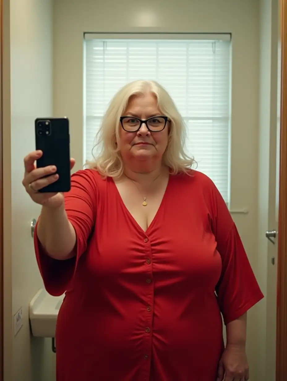 Senior-Woman-Taking-Mirror-Selfie-in-Store-Fitting-Room