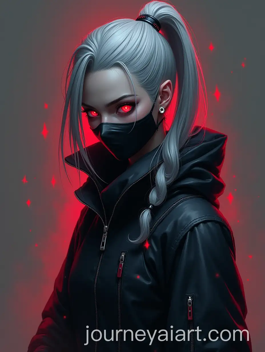 Cyberpunk-Dark-Elf-Ninja-with-Red-Eyes-and-Masked-Appearance