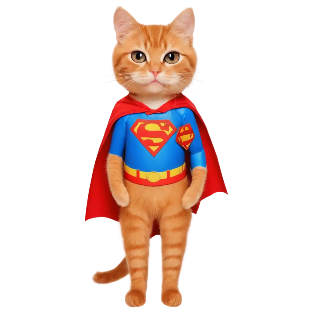 Orange-Cat-in-Superman-Costume-PNG-HighQuality-Image-for-Creative-Projects