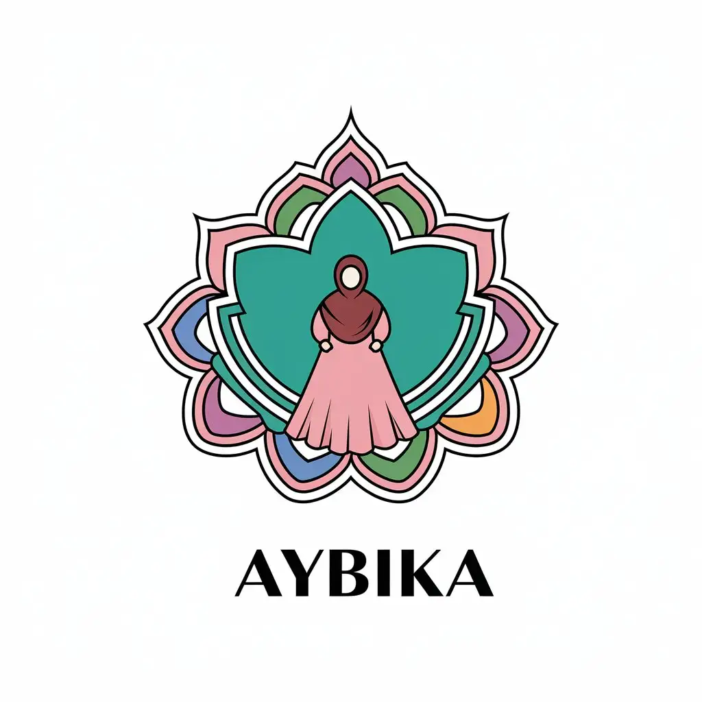 LOGO-Design-for-AYBIKA-Plus-Size-Muslim-Womens-Clothing-with-Elegant-Style