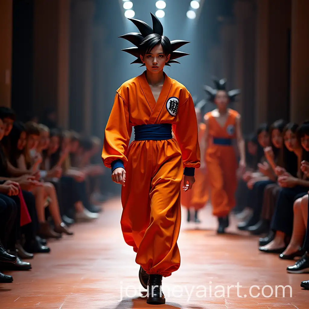 Dragon-Ball-Z-Characters-in-Live-Action-Balenciaga-Fashion-Show