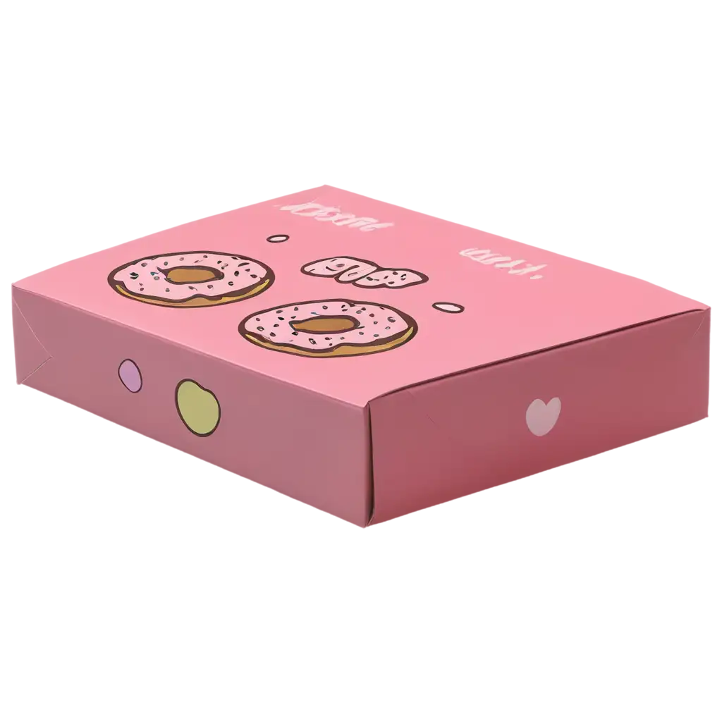 CartoonStyle-Donut-Box-PNG-A-Whimsical-Treat-for-Visual-Delights