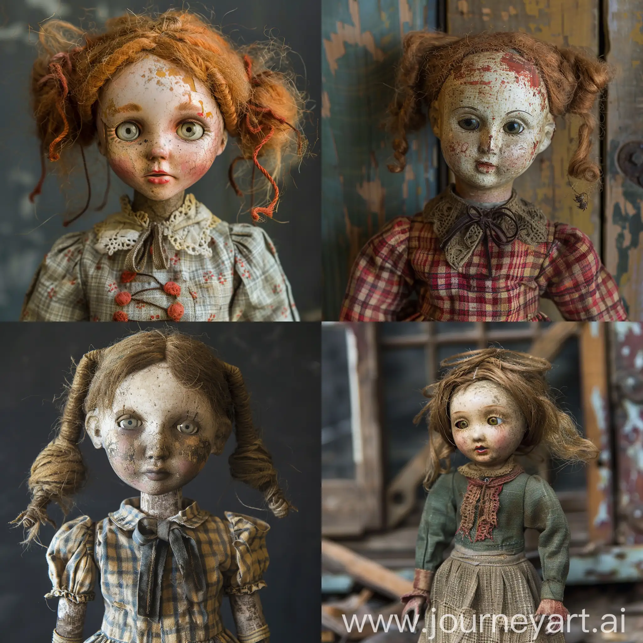 Handmade-Schoolgirl-Doll-from-1890-Vibrant-and-Strange