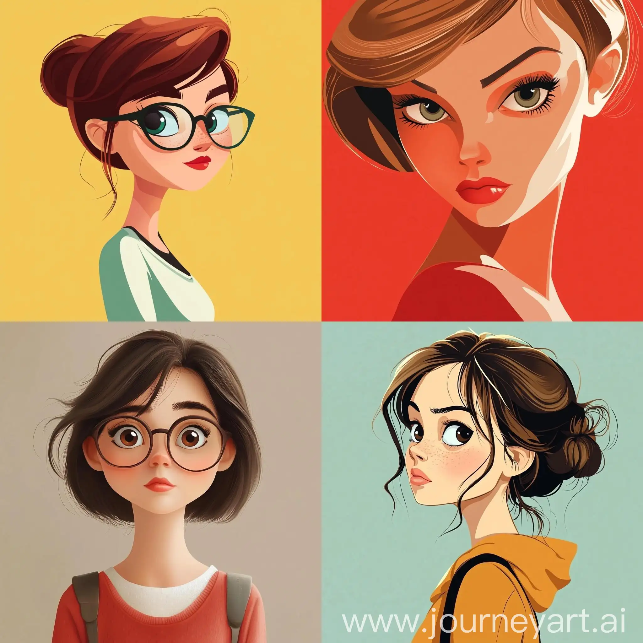 Young-Girl-in-Pixar-Style-Vector-Image