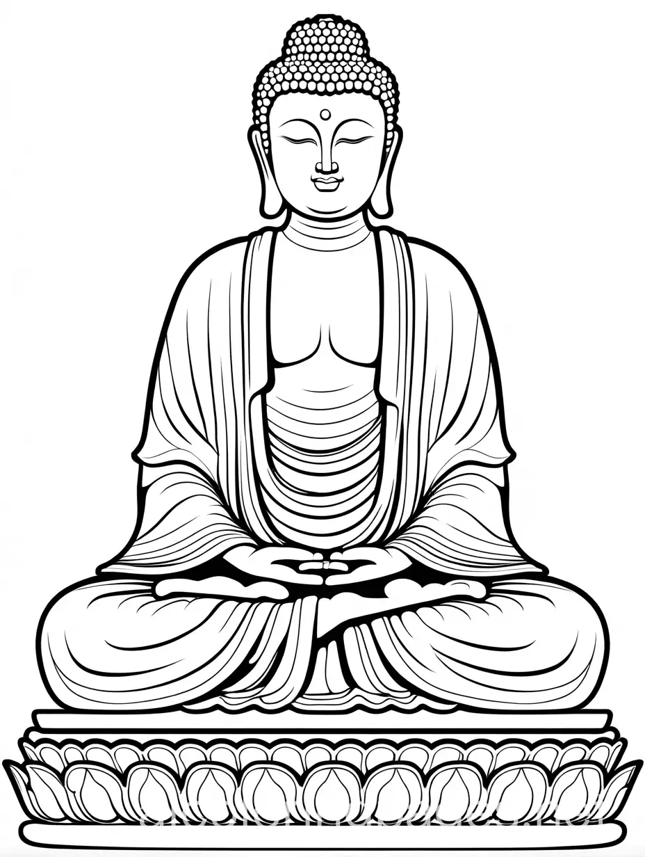 Buddha-Statue-Coloring-Page-for-Kids