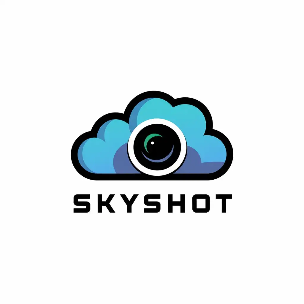 LOGO Design for Skyshot Cloud Camera Theme with Modern Technology Aesthetic