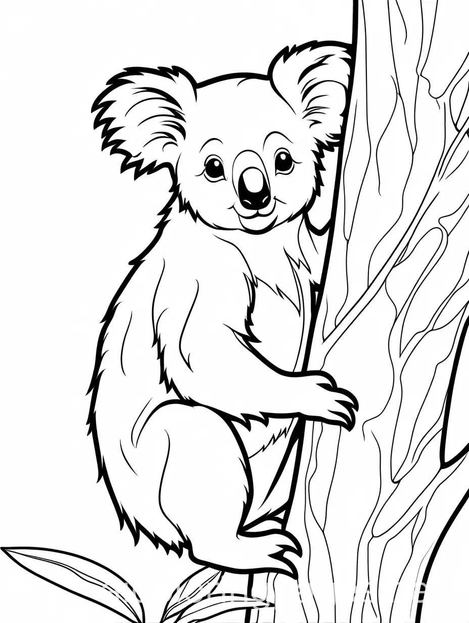 Koala-Climbing-Tree-Coloring-Page-for-Kids