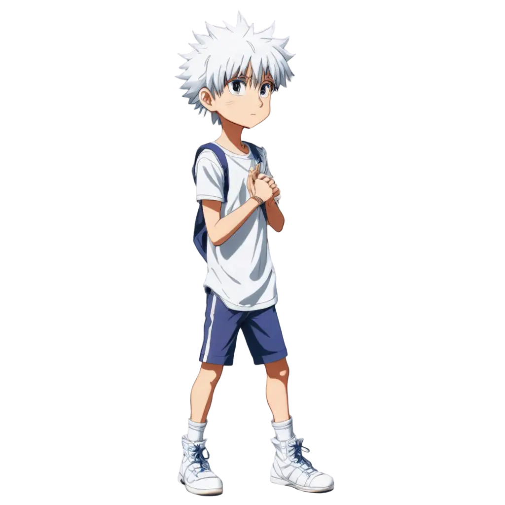 Killua-Standing-PNG-Image-for-Creative-Projects