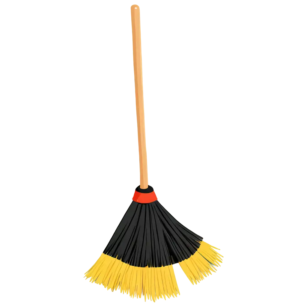 Cartoon-Broom-PNG-Image-HighQuality-Transparent-Format-for-Versatile-Use