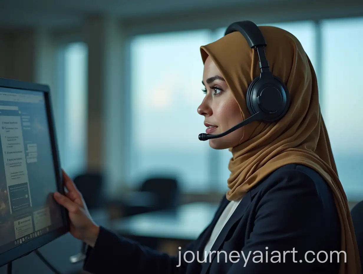 Female-Air-Traffic-Controller-in-Hijab-Working-with-Pilot-in-Cockpit