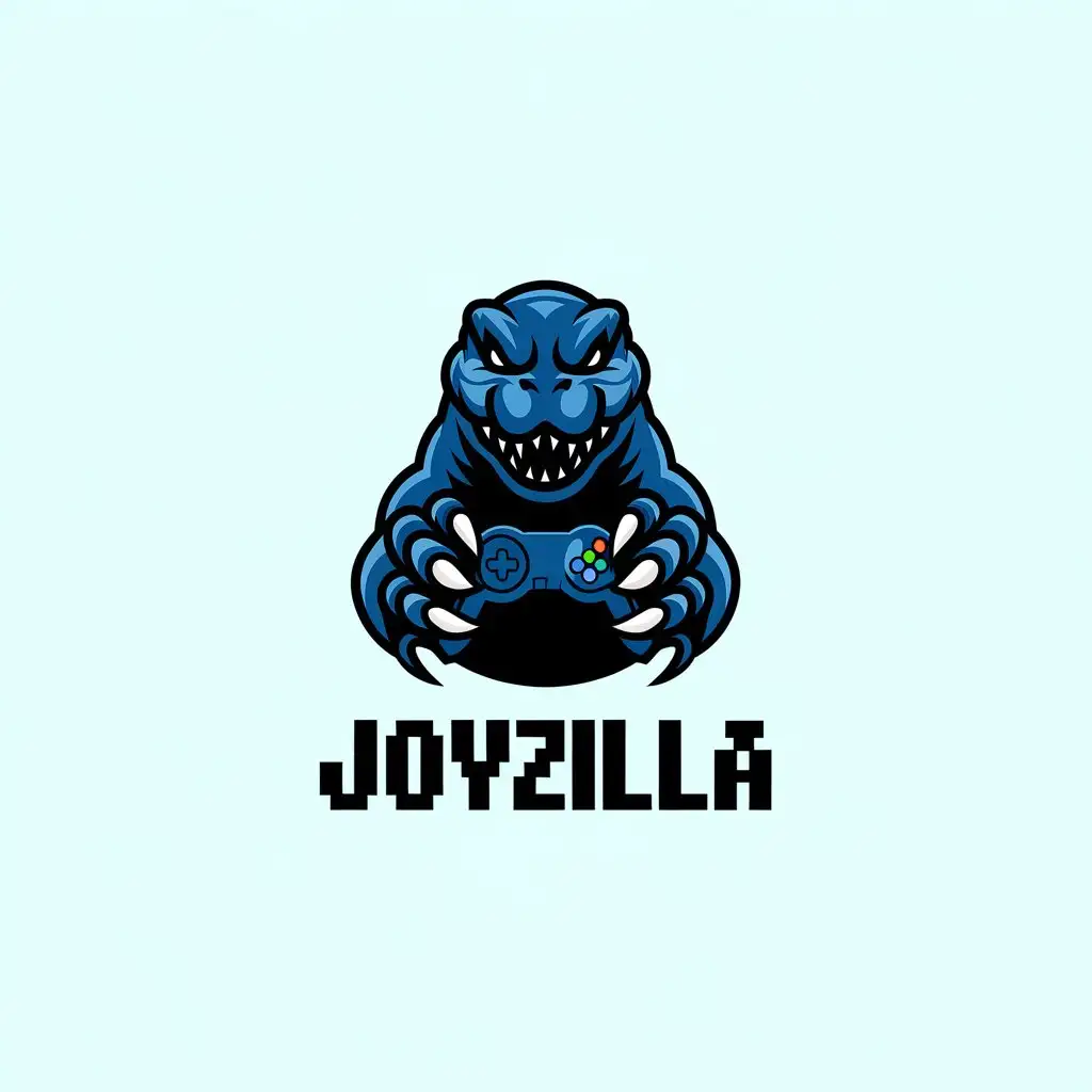 LOGO Design for Joyzilla Minimalistic Godzilla Control Playstation Stick Theme for Technology Industry