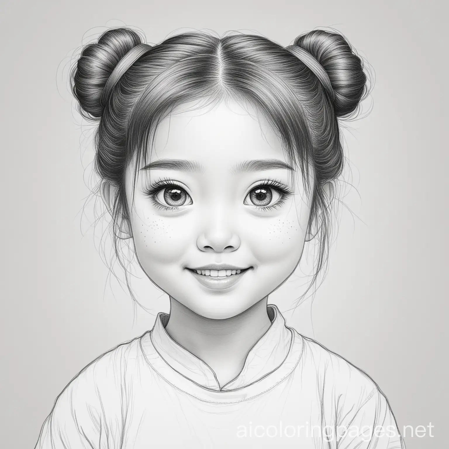 Happy-Chinese-Girl-Coloring-Page-with-Big-Eyes-and-Bun-Hairstyle