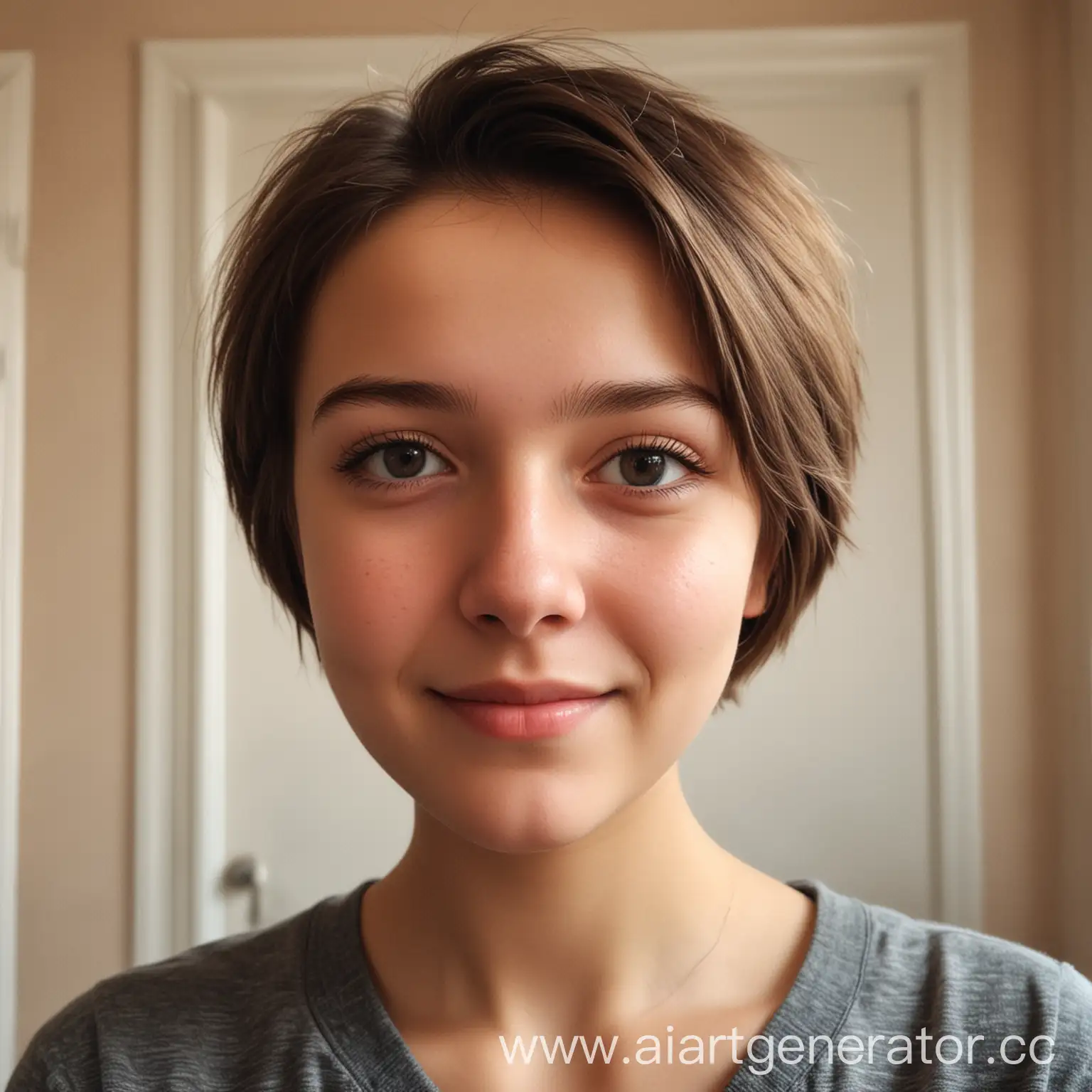 Young-Womans-Selfie-in-a-Russian-Classroom