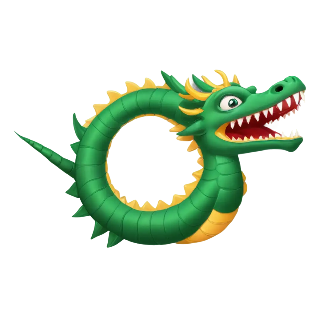 Dragon-Ouroboros-Emoji-PNG-Symbolic-and-Versatile-Digital-Art