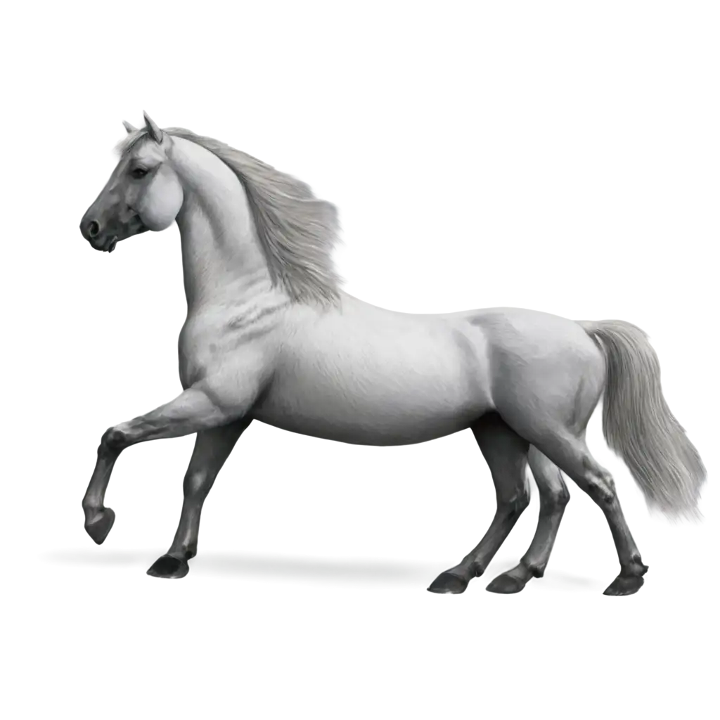 White-Horse-PNG-Image-A-Crisp-HighQuality-Digital-Artwork-for-Versatile-Use