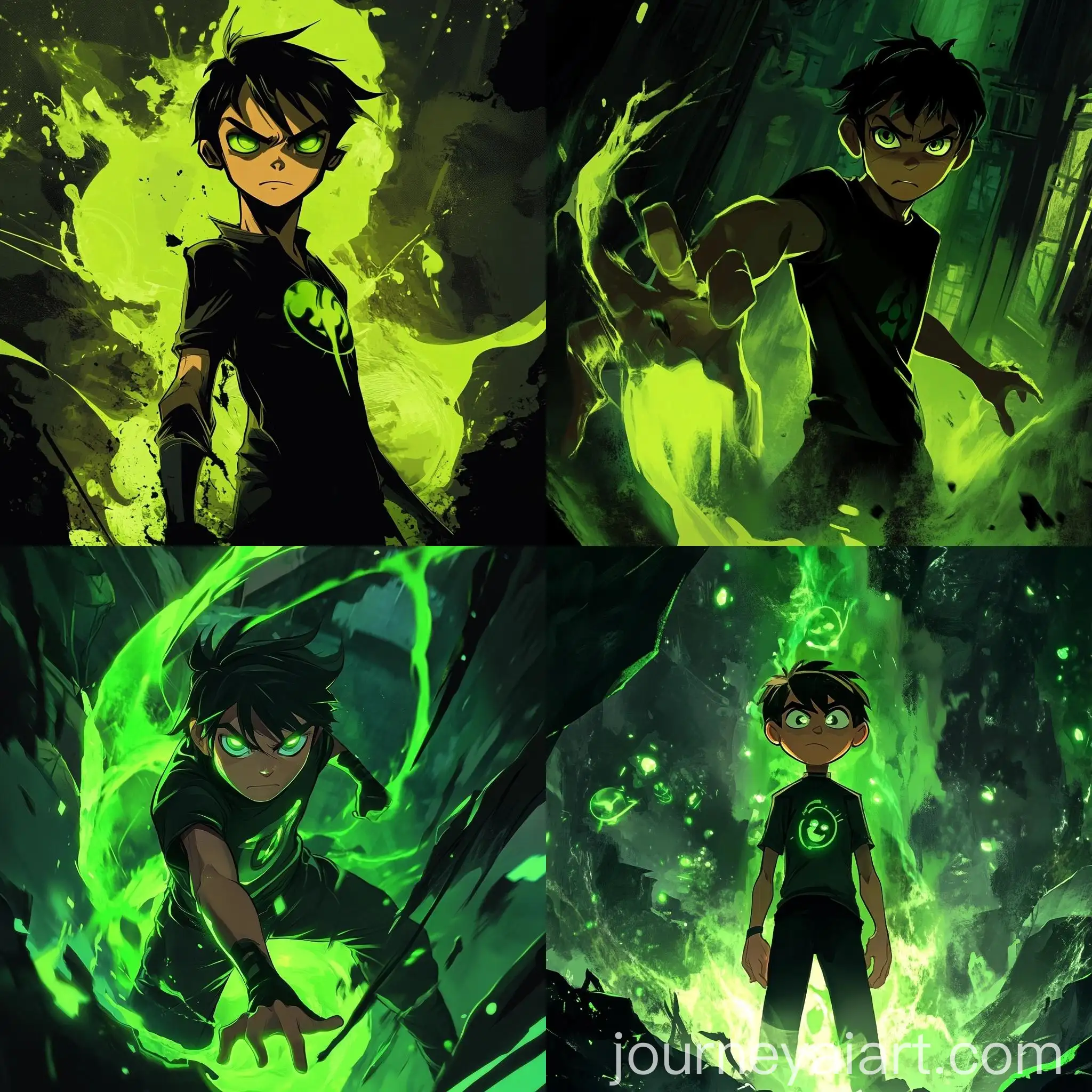 Dark-Fantasy-Ben-10-Artwork-Alien-Transformation-in-Mysterious-Setting