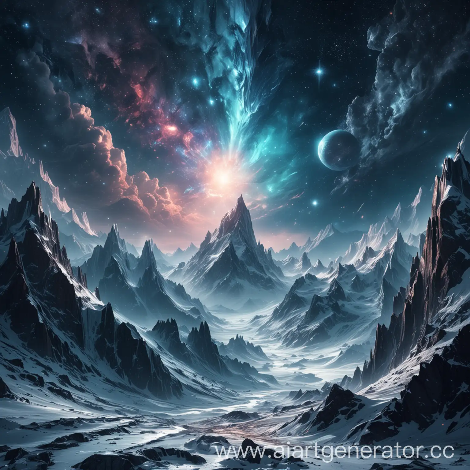 Icy Mountains in astral space