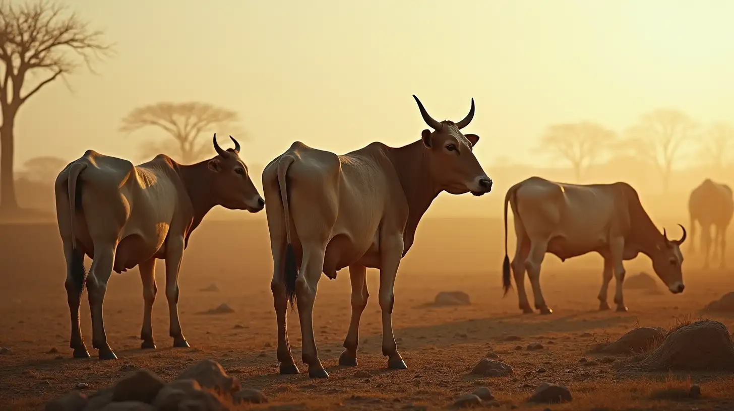 Famine in the Land Desolate Fields and Skinny Cows