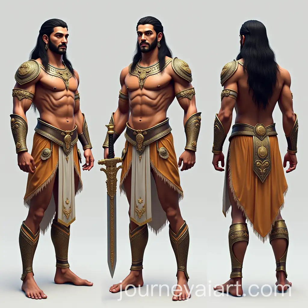 Regal-Yudhishthir-Character-Design-fromYudhishthir-Character-Design-Mahabharata-for-AAA-Video-Game