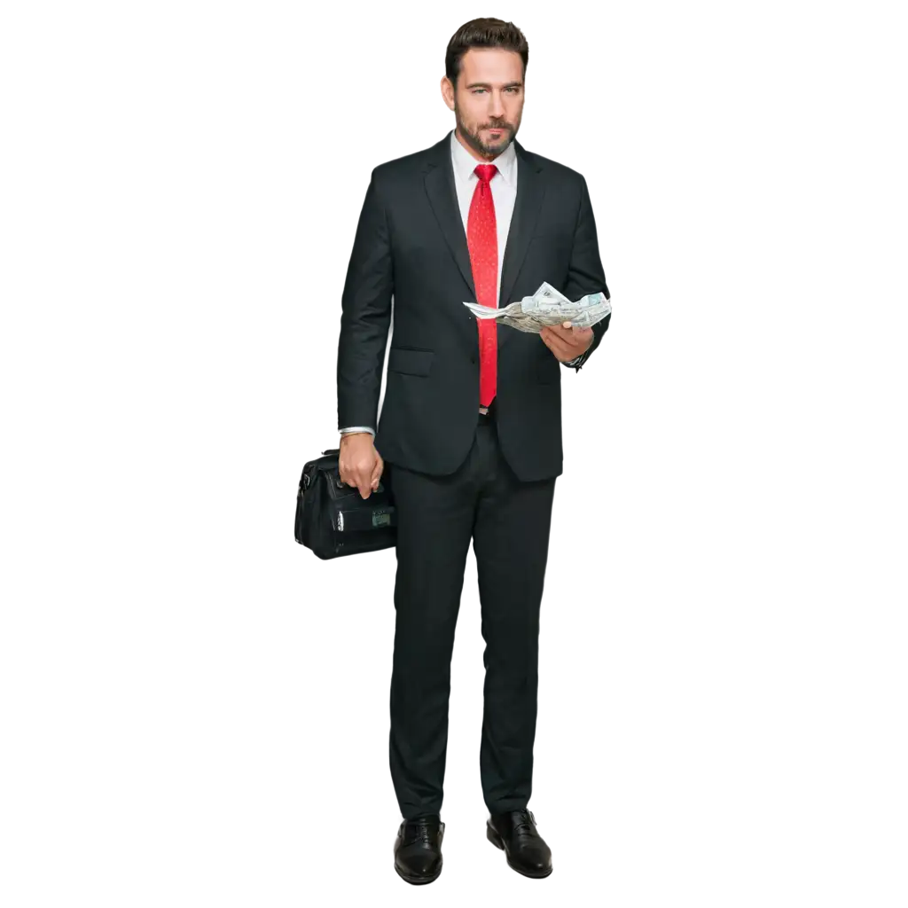 Professional-PNG-Image-Businessman-in-Suit-Donating-Dollars