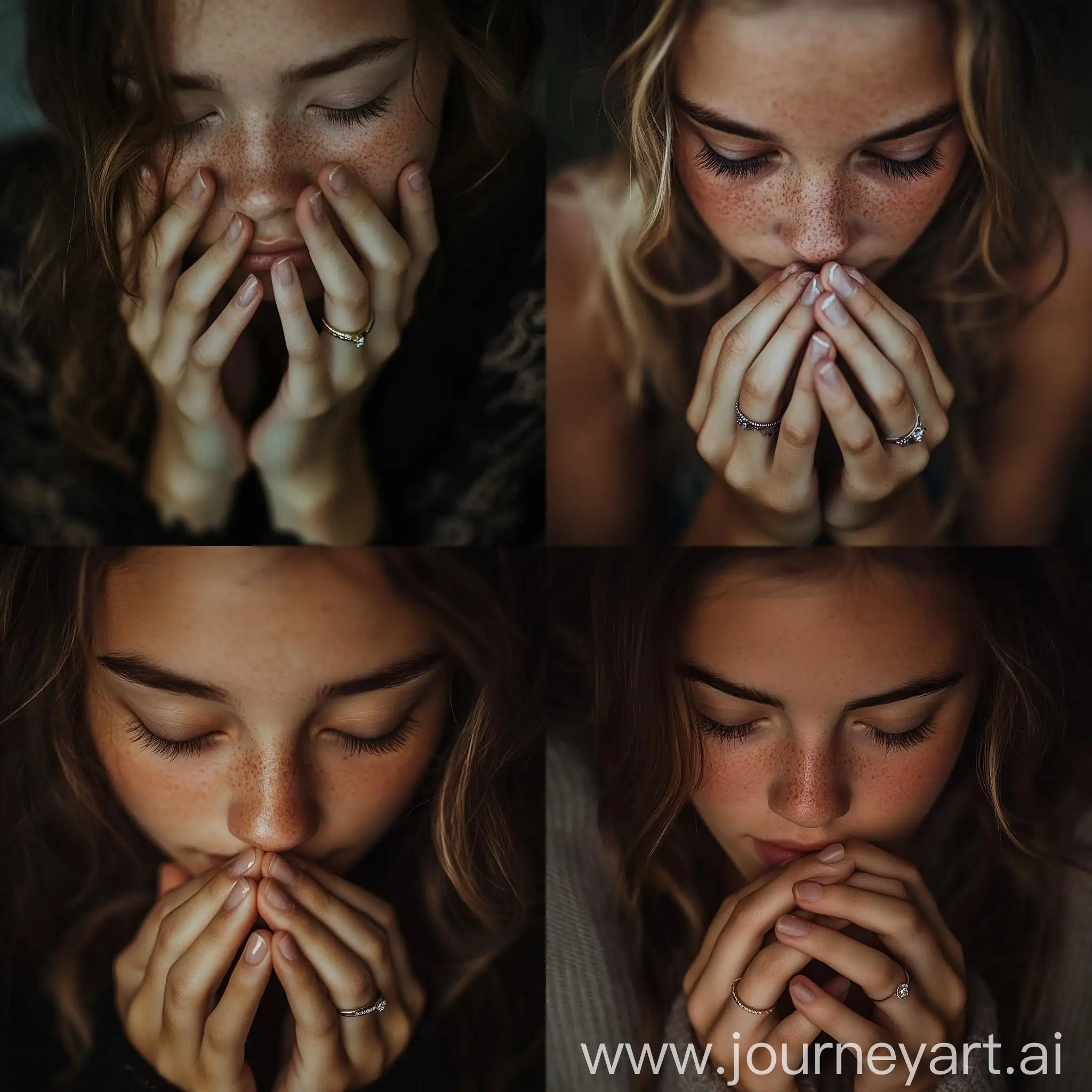 Real-Teenage-Girl-Admiring-Manicured-Hands-with-Rings