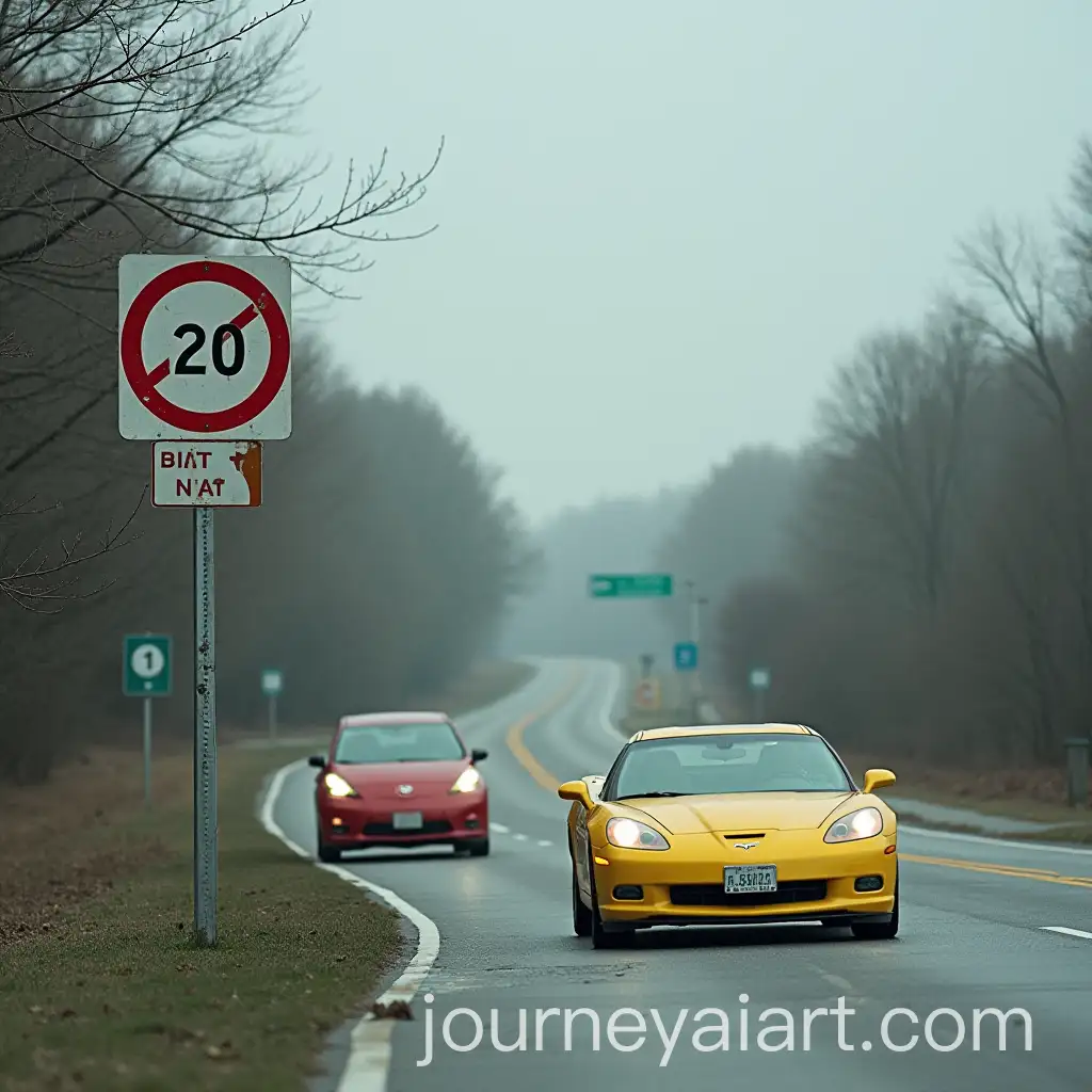 Contrasting-Driving-Behaviors-Car-Observing-Speed-Limit-vs-Car-Ignoring-Speed-Limit