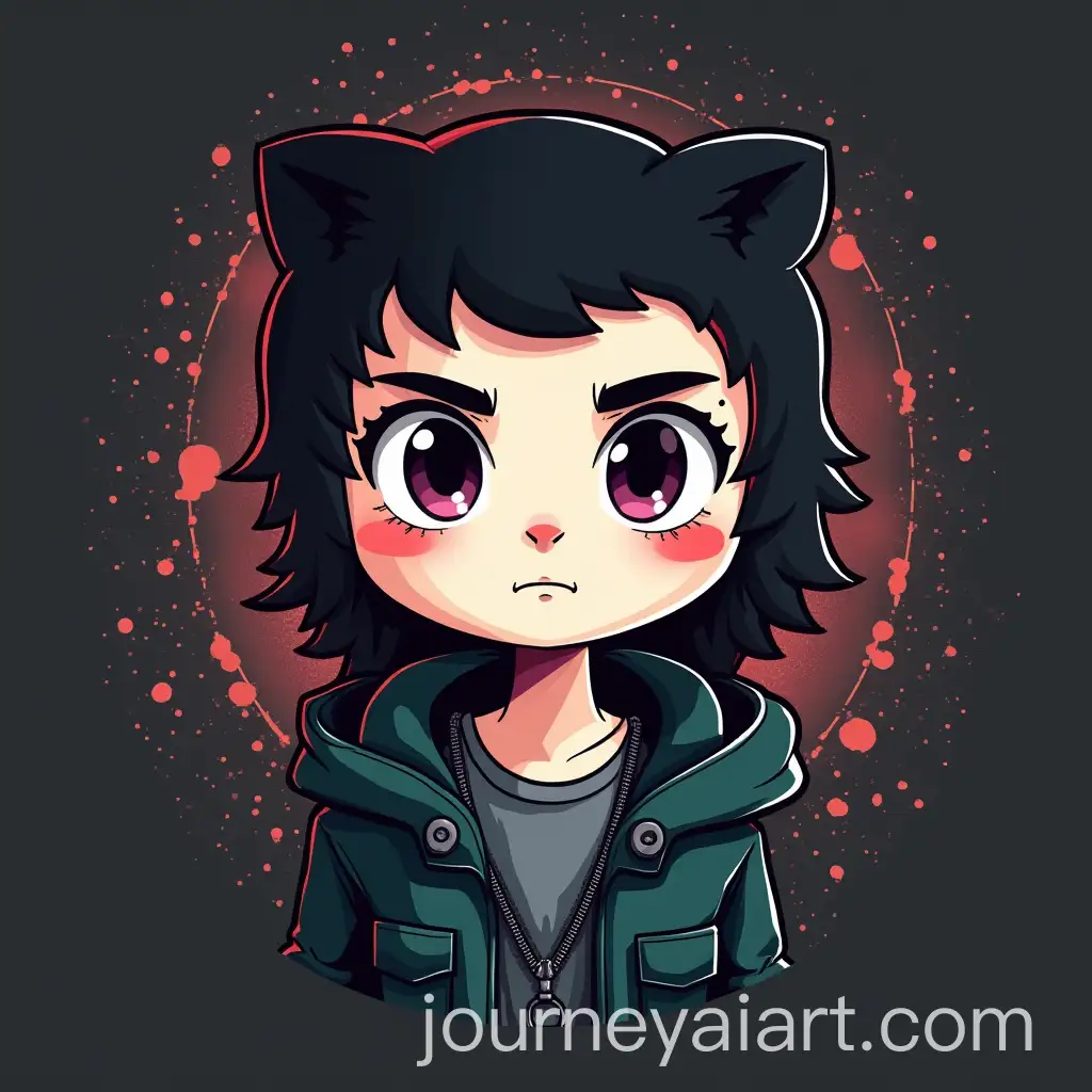 GitHub-Avatar-with-the-Nickname-CONTRAST-Minimalist-Design