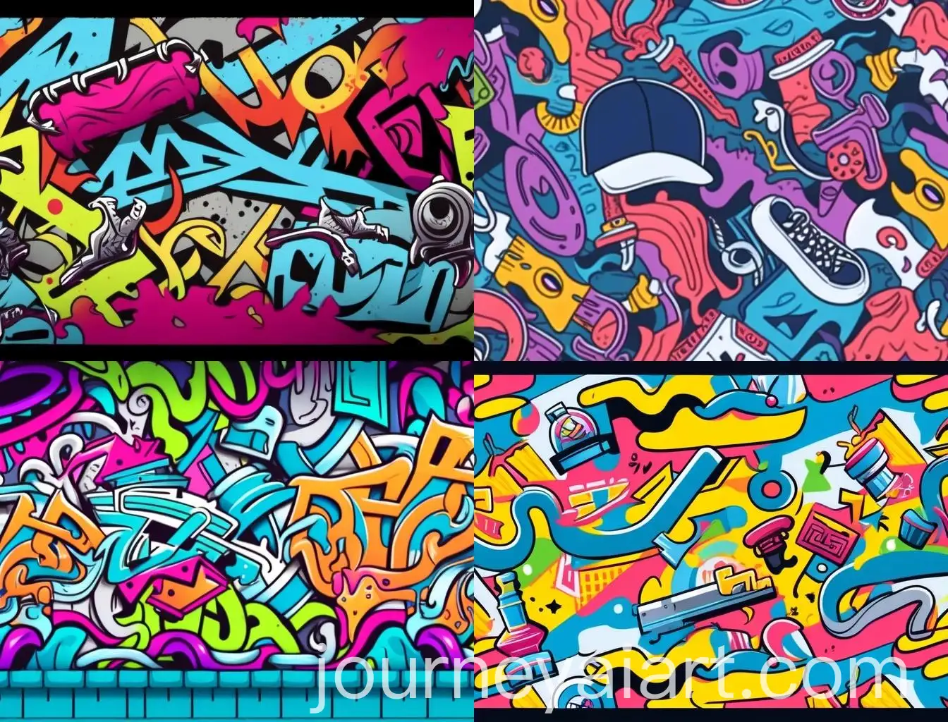 Colorful-Graffiti-Gym-Banner-Seamless-Pattern