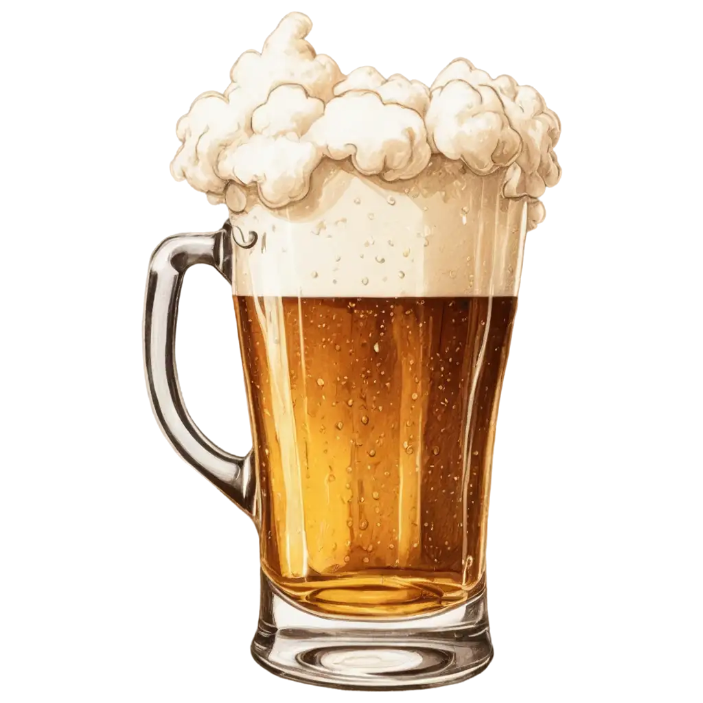 Beer-Mug-Cup-in-DancePNG-Image-SEO-Analysis-with-Bottle-Color-Sketch-Engraving-PNG-A-Creative-and-Unique-Illustration