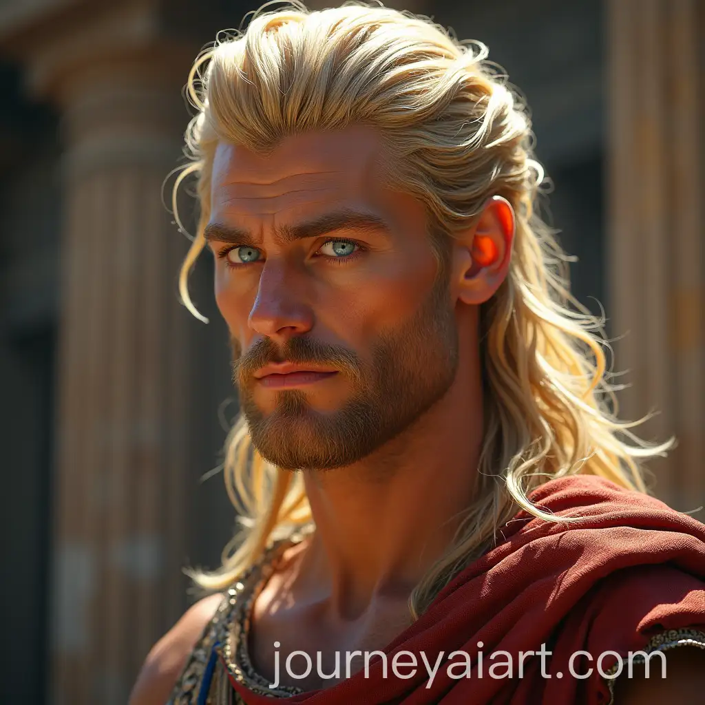 Ancient-Greek-King-with-Blonde-Hair-and-Intimidating-Expression