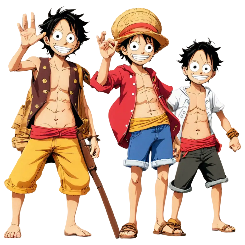 Luffy-and-His-Pirate-Crew-PNG-Image-HighQuality-Artwork-for-Fans-of-One-Piece