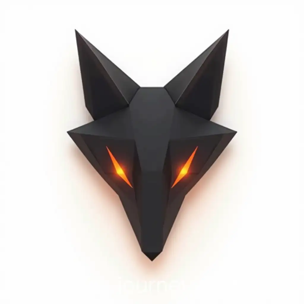 Modern-Geometric-Fox-Logo-Design-in-Black-and-Orange