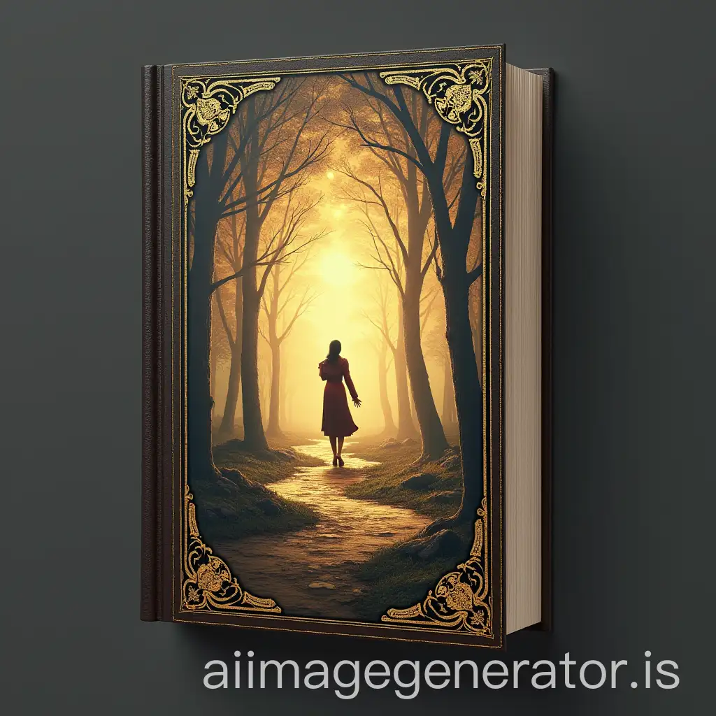 design a book cover with a farewell theme. No writing on it. It should look like a book