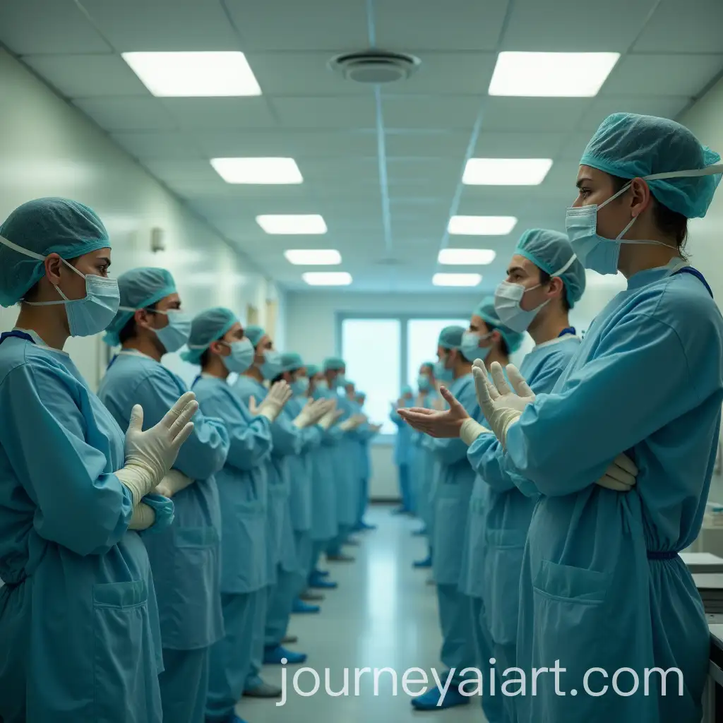 Hospital-Scene-with-Doctors-and-Patients-in-Surgical-Masks