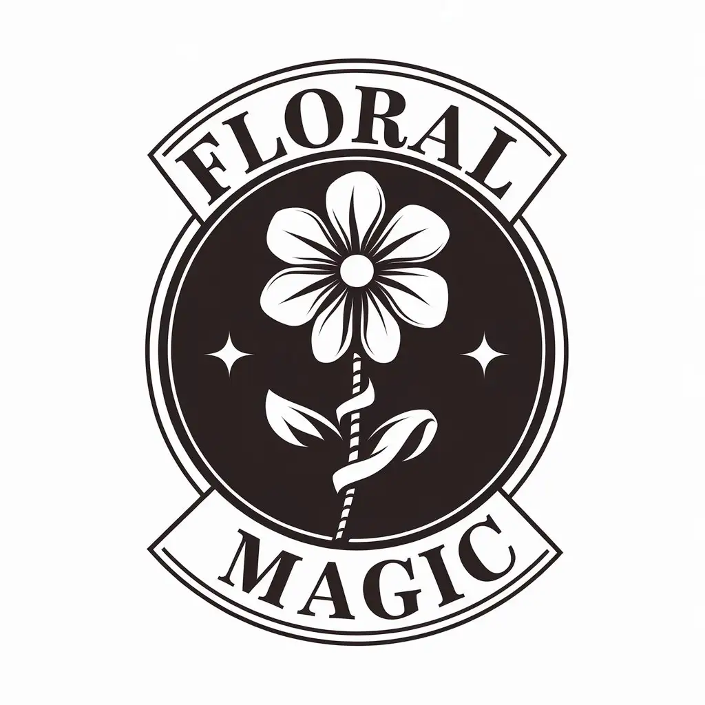 LOGO Design for Floral Magic Elegant Flowers with Clean and Modern Vector Style