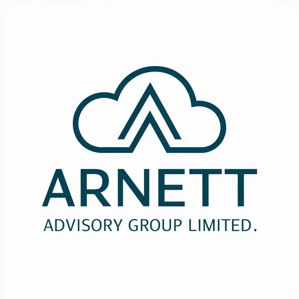 LOGO Design for Arnett Advisory Group Limited Cloud Symbol in Technology Industry