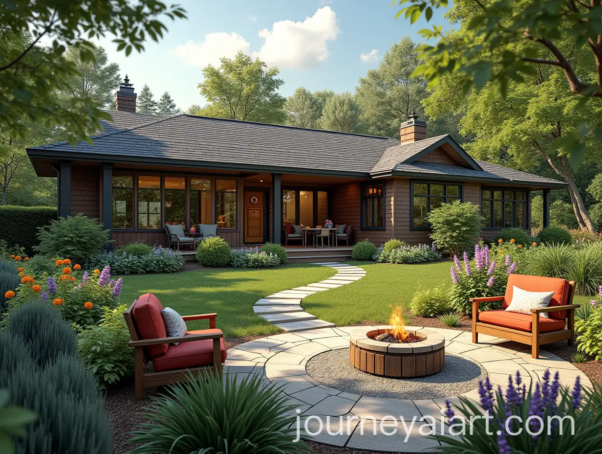 EcoFriendly-Backyard-Retreat-with-Workshop-and-Fire-Pit