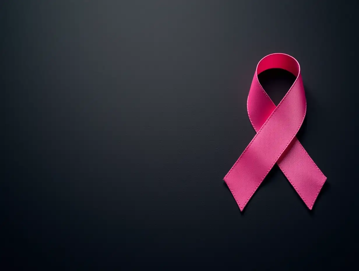 Breast-Cancer-Awareness-Pink-Ribbon-on-Textured-Background