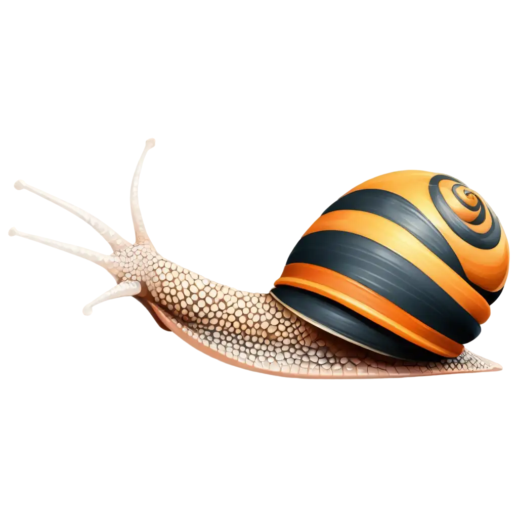 Detailed-PNG-Vector-Illustration-of-a-Snail-with-Diverse-Shell-Patterns-and-Colors