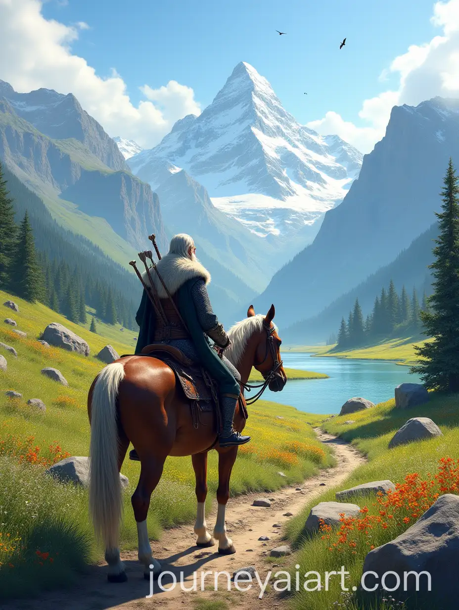 Fantasy-Landscape-with-SnowCAI-Image-Prompt-Expansionapped-Mountains-and-Adventurous-Rider-on-Horseback