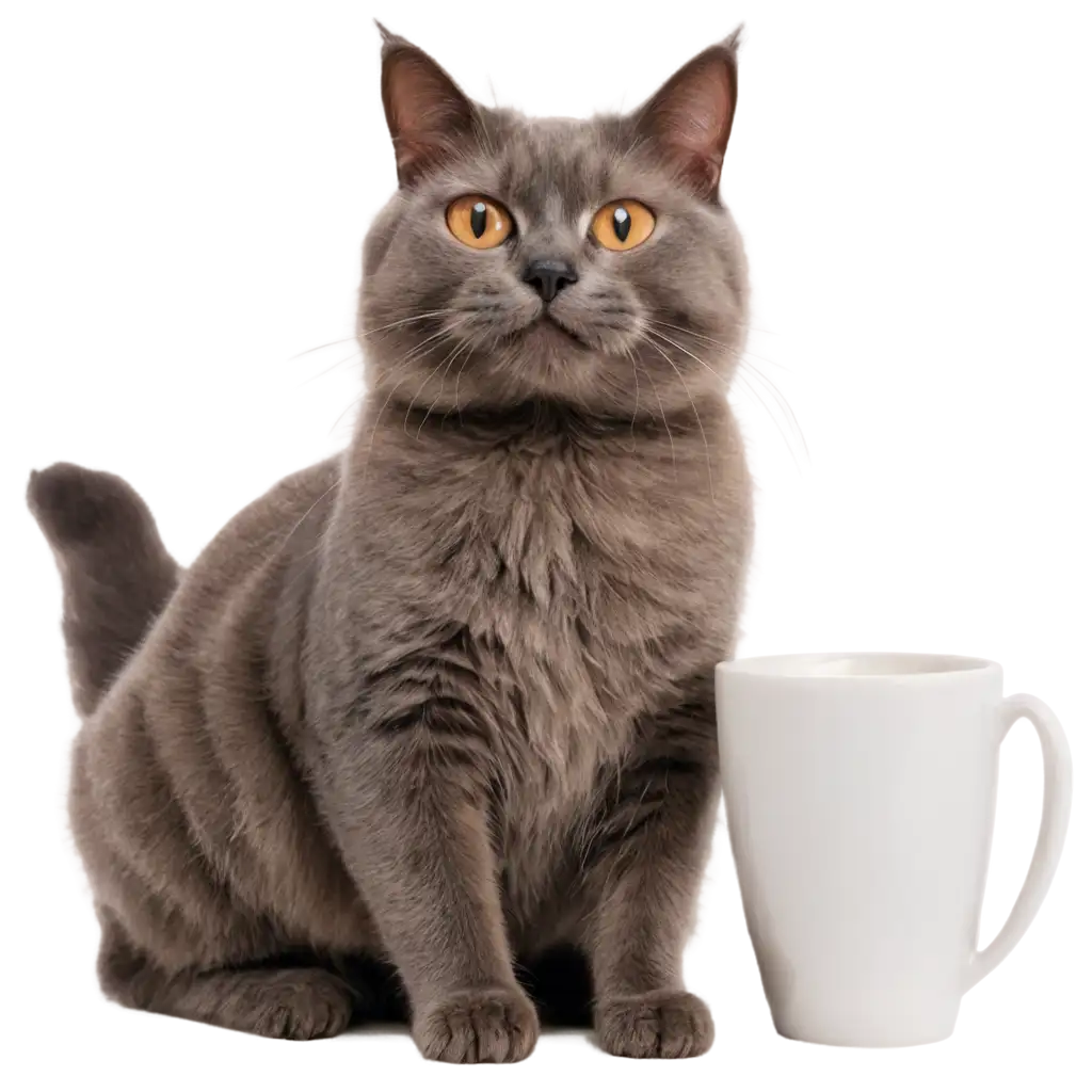 Smiling-Cat-with-Coffee-PNG-Image-Enhance-Your-Content-with-a-Cheerful-Feline