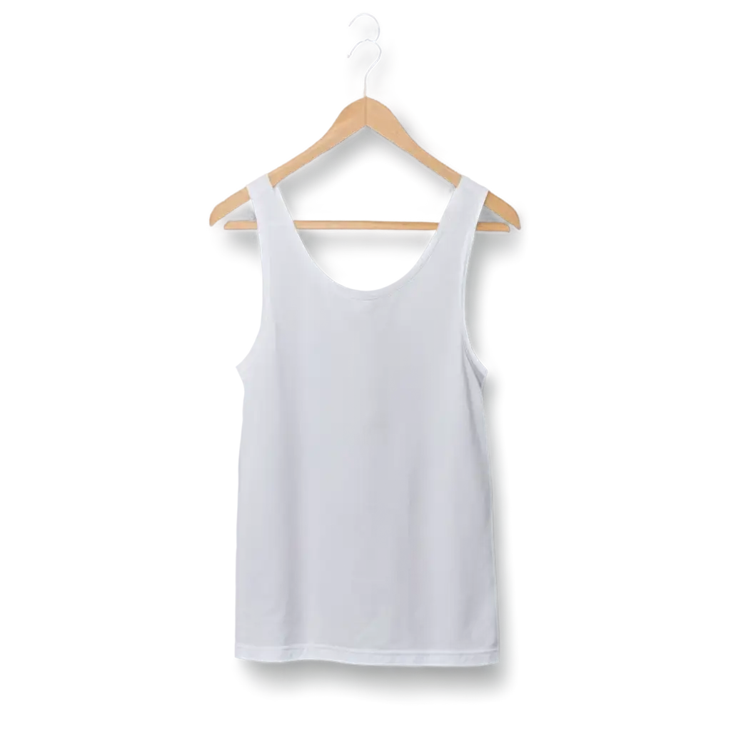 mens inner 3 white vest with white bg without model hanf in the hanger